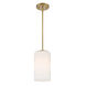 Leavenworth 1 Light 6 inch Brushed Gold Semi-Flush Convertible Ceiling Light